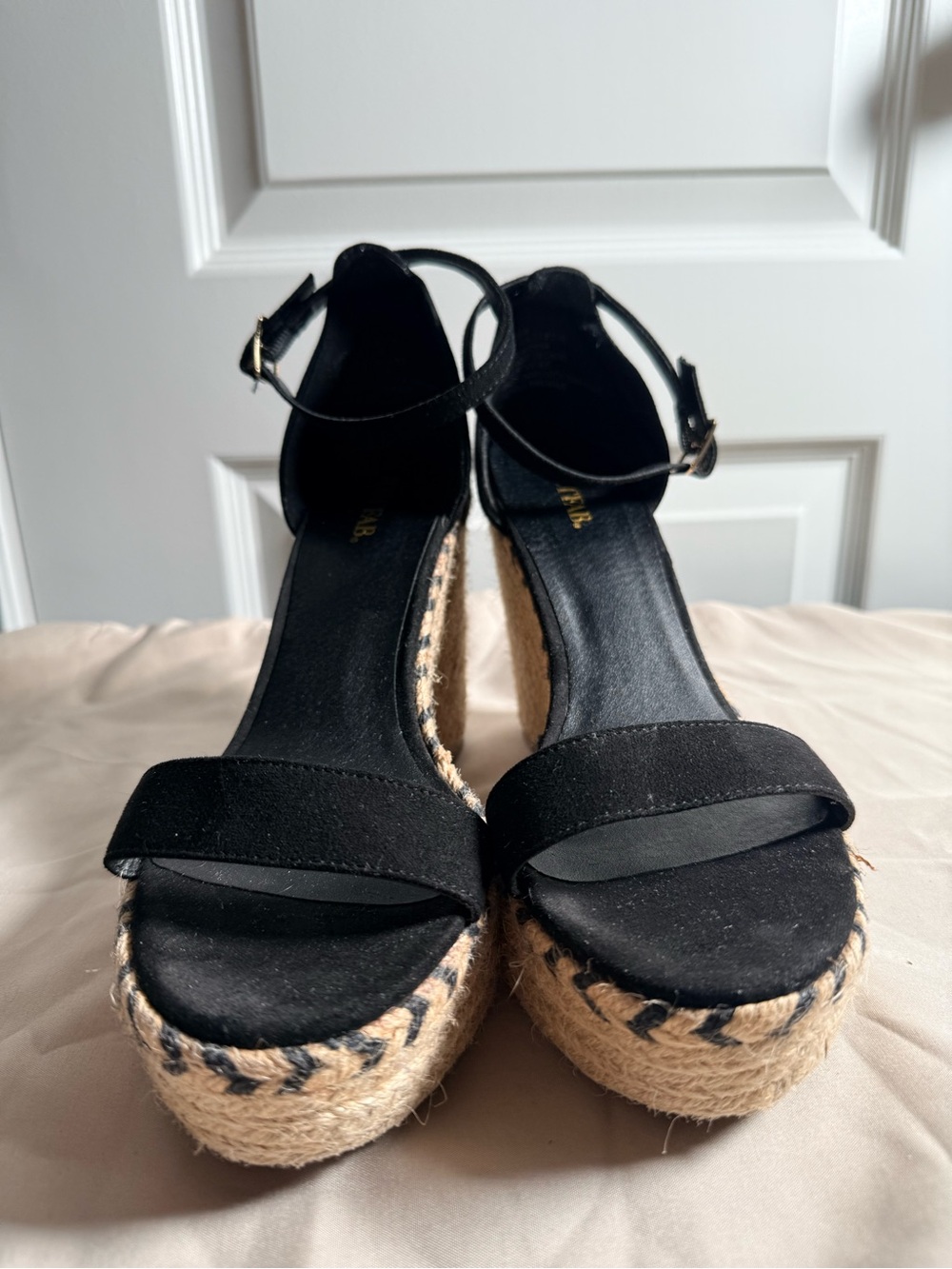 Women's Black Espadrille Platform Sandals - JustFab